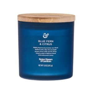 Blue fern and citrus candle